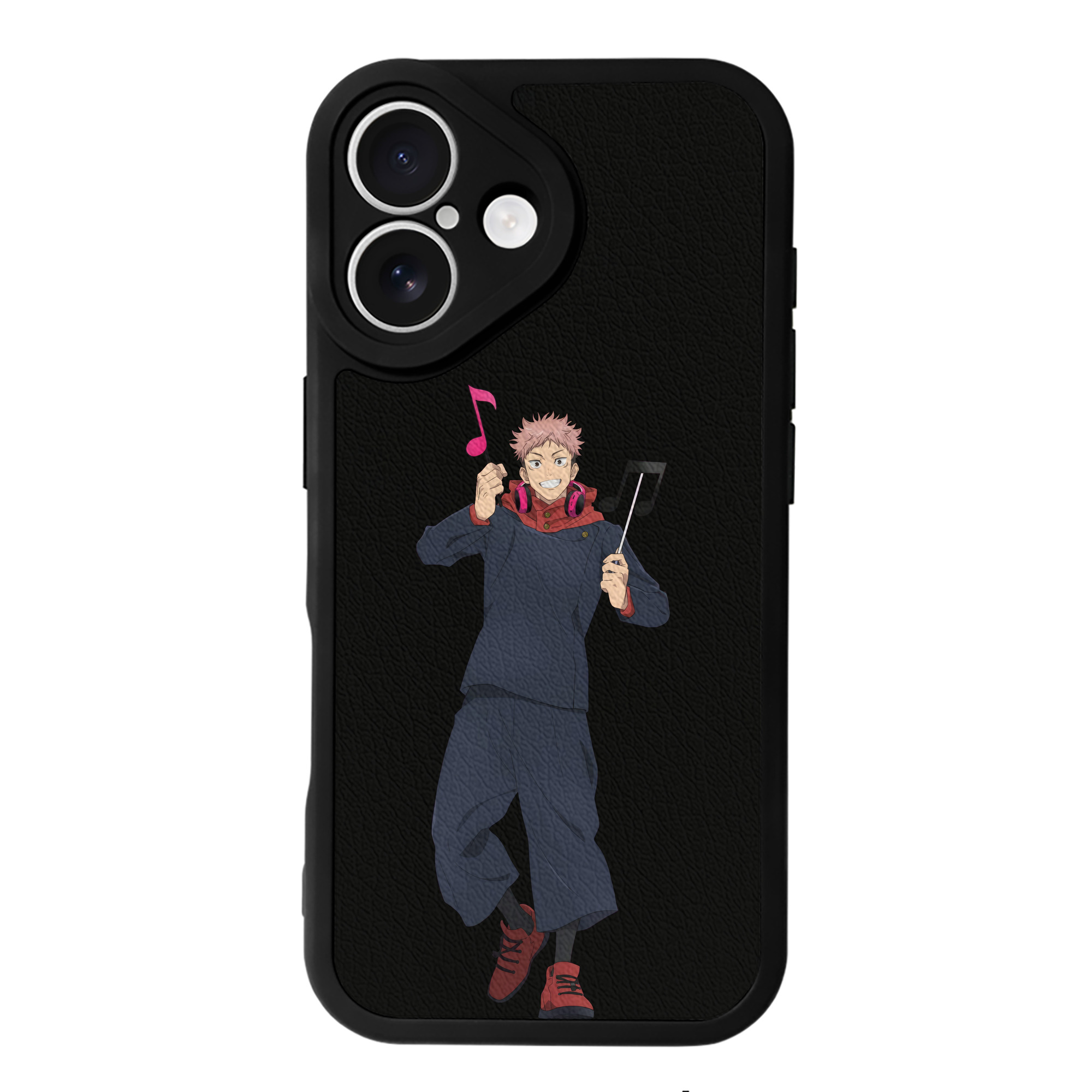 （画像用） 呪術廻戦 Jujutsu Kaisen 【iPhone 16シリーズ対応】シリコンスマホケース（レザー調） 材質：シリコン